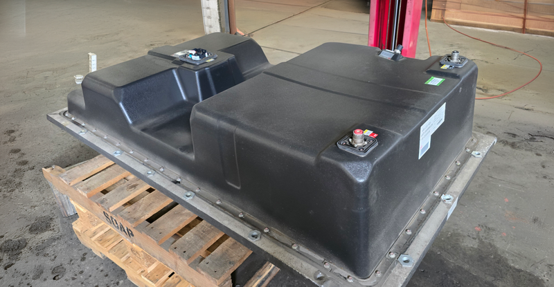 BYD e6 battery pack covered