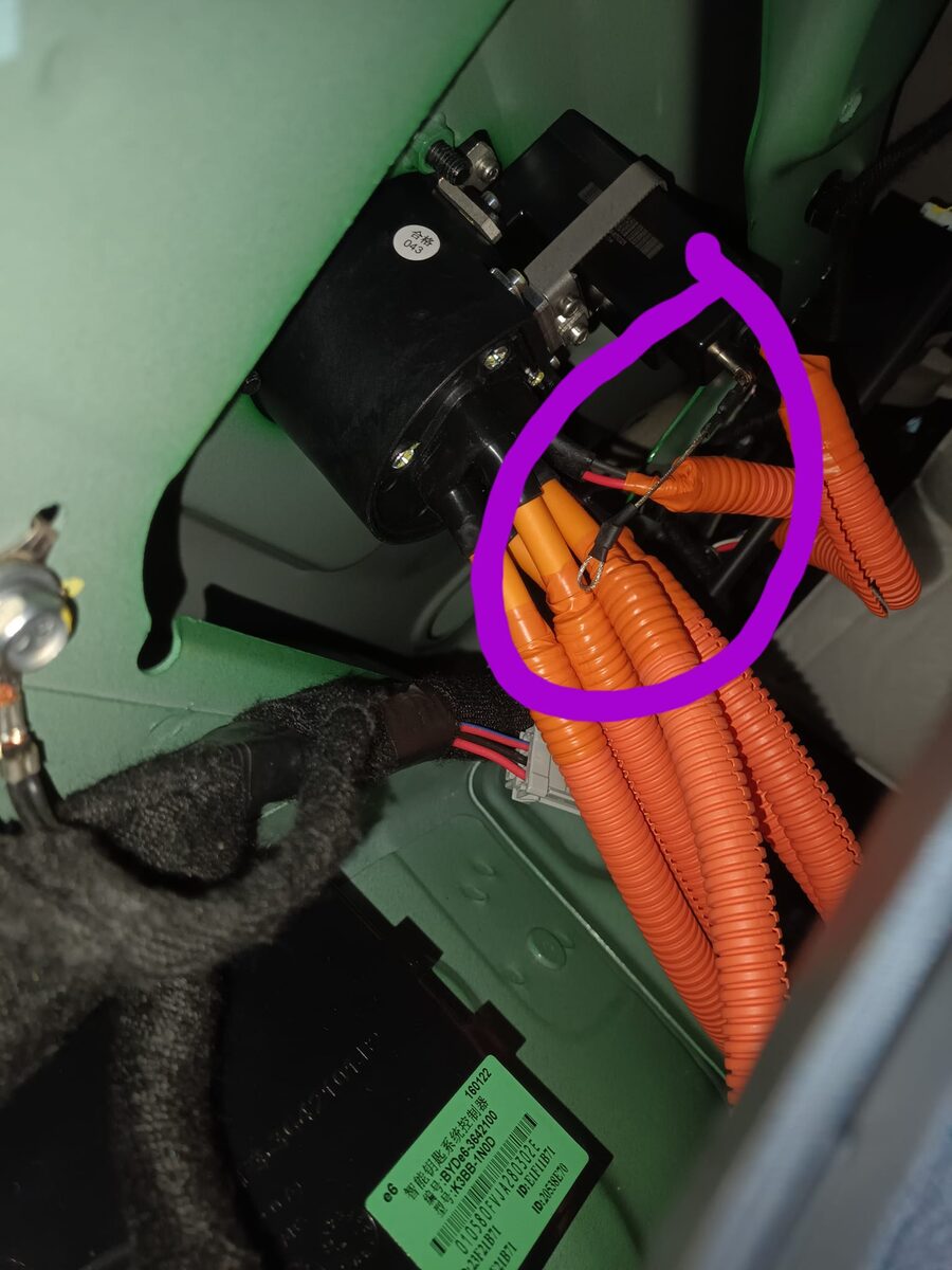 Emergency release cable location